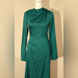 ASOS Green Long Sleeve Dress